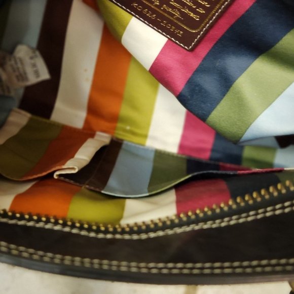 Coach Legacy Signature Black 65th Anniversary Bag with Gold Accents - Picture 14 of 15